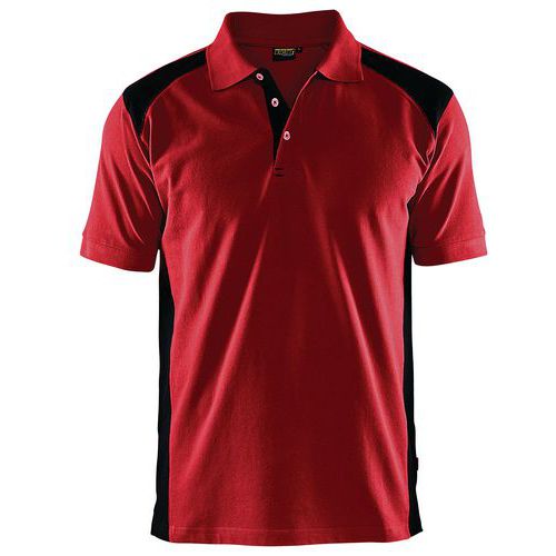 Polo Piqué Rouge/noir Taille Xxxl