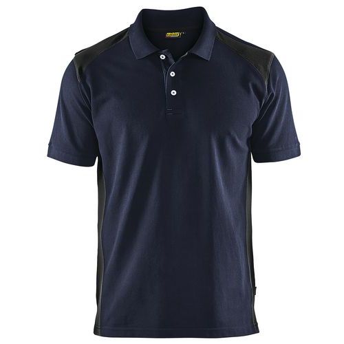 Polo Piqué Marine Foncé/noir Taille 4xl
