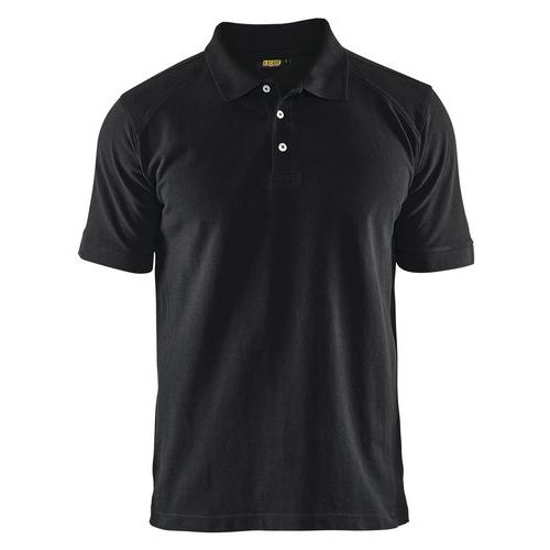 Polo Piqué Noir Taille Xxl