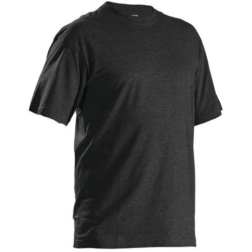 T-shirts Pack X5 Noir Mélangé Taille Xs