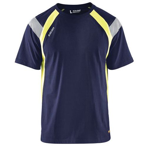T-shirt Marine/jaune Fluorescent Taille Xxxl