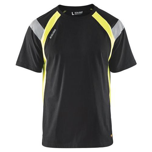 T-shirt Noir/jaune Fluorescent Taille S - 333210309933s