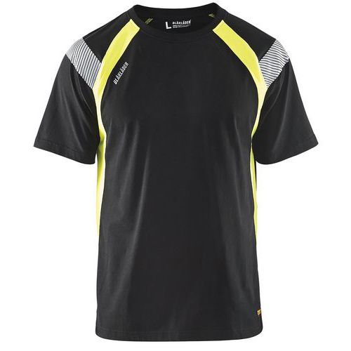 T-shirt Noir/jaune Fluorescent Taille Xl - 333210309933xl