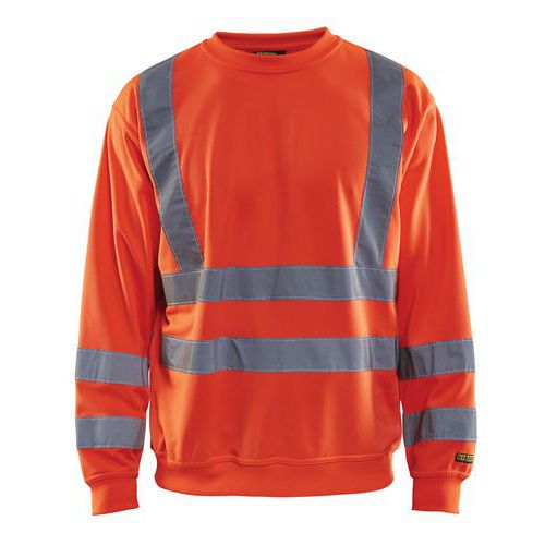 Sweat Haute Visibilité Rouge Fluorescent Taille L