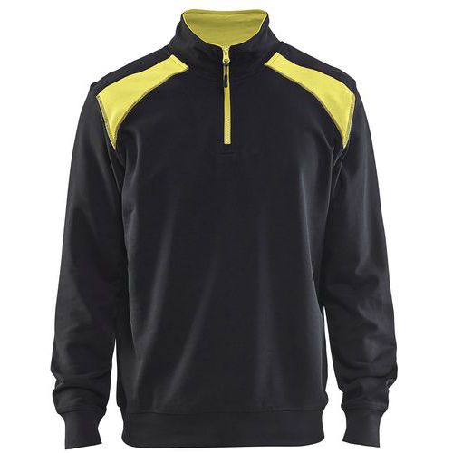 Sweat Col Camionneur Bicolore Taille L