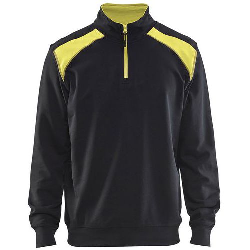 Sweat Col Camionneur Bicolore Taille S