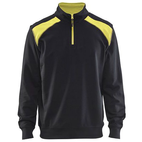 Sweat Col Camionneur Bicolore Taille Xl