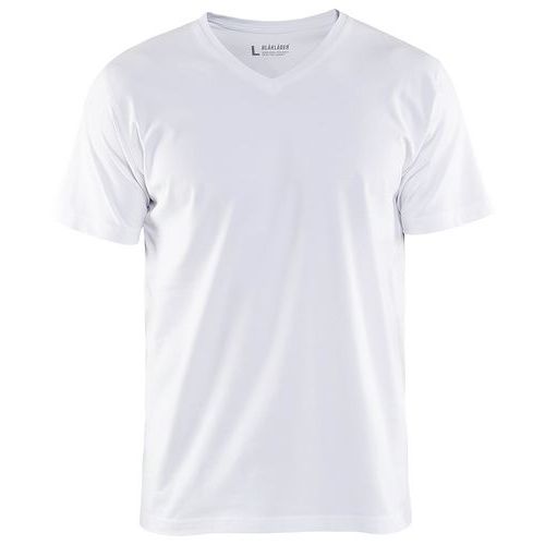 T-shirt Col V Blanc Taille Xxl