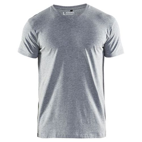 T-shirt Col V Gris Taille Xxl