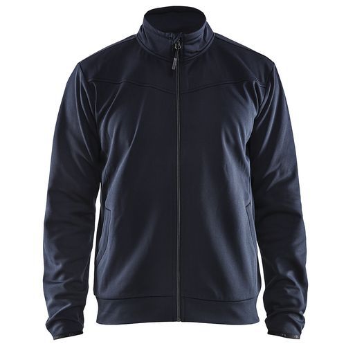 Sweat Zippé Marine Foncé/noir Taille S