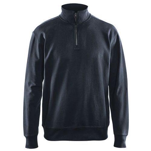 Sweat Col Camionneur Marine Foncé Taille Xl