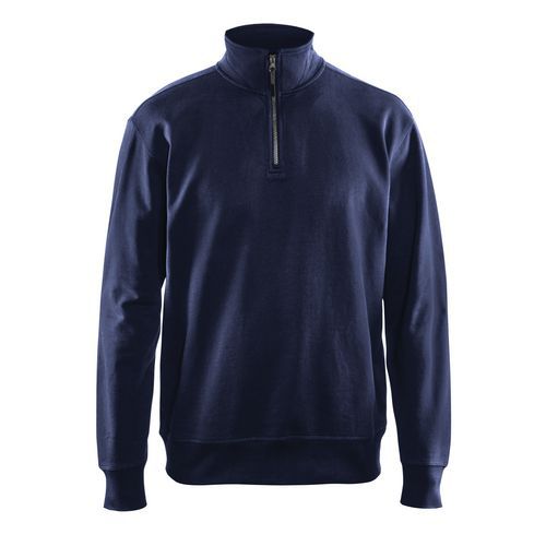 Sweat Col Camionneur Marine Taille 4xl
