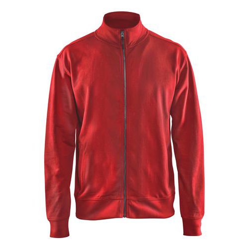 Sweat Zippé Rouge Taille Xs