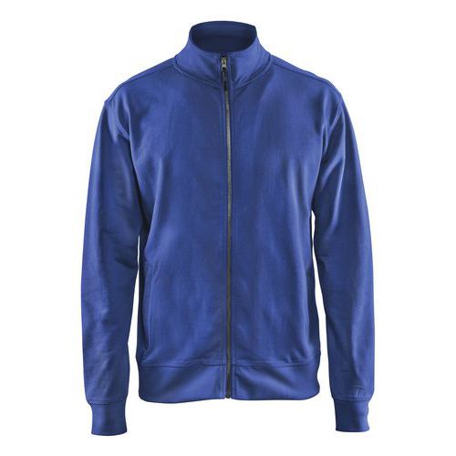 Sweat Zippé Bleu Roi Taille Xl