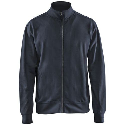 Sweat Zippé Marine Foncé Taille S