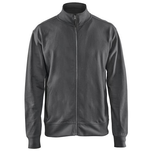 Sweat Zippé Gris Foncé Taille L