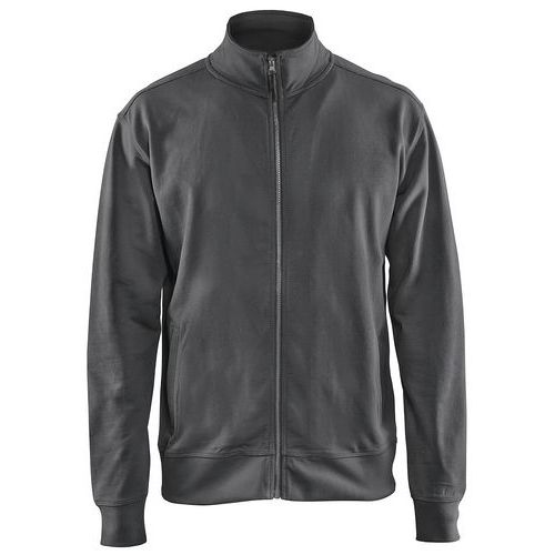 Sweat Zippé Gris Foncé Taille M