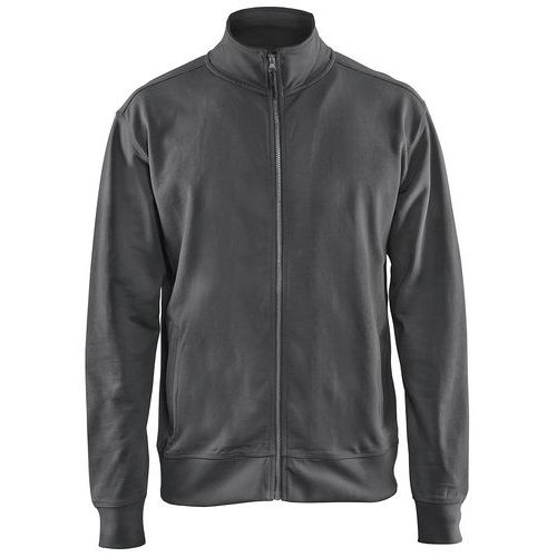 Sweat Zippé Gris Foncé Taille S