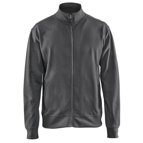 Sweat Zippé Gris Foncé Taille Xs