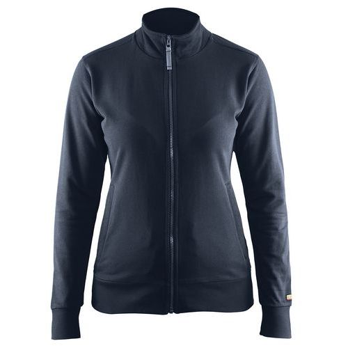 Sweat Zippé Femme Marine Foncé Taille L