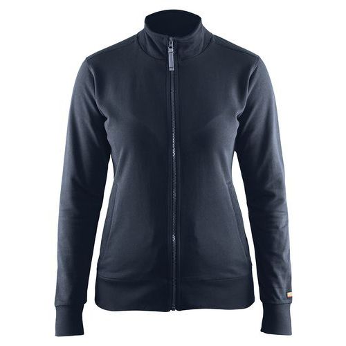 Sweat Zippé Femme Marine Foncé Taille M