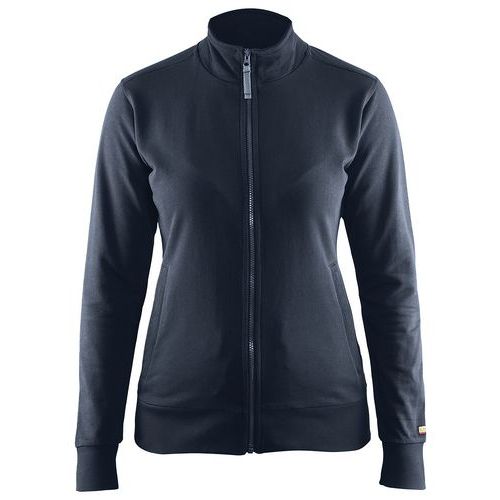 Sweat Zippé Femme Marine Foncé Taille S