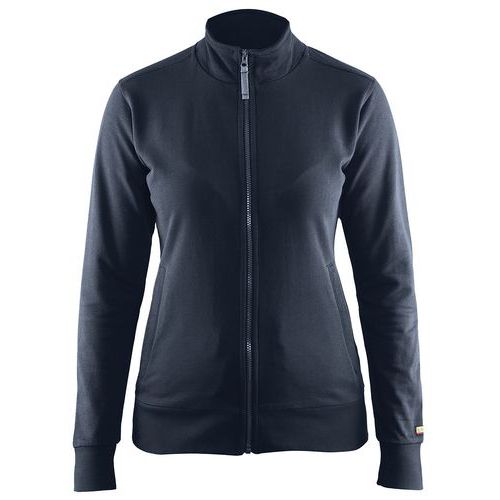 Sweat Zippé Femme Marine Foncé Taille Xxl
