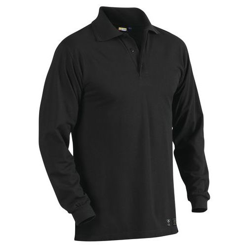Polo Piqué Retardant Flamme Inhérent Noir Taille 4xl