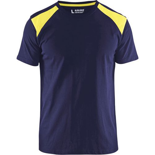 T-shirt Marine/jaune Fluorescent Taille 4xl