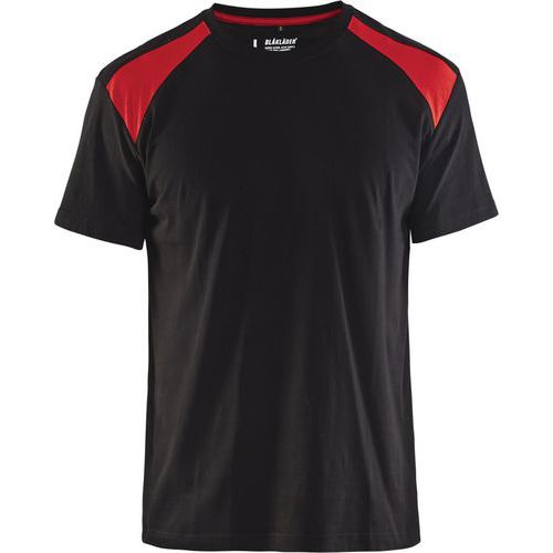 T-shirt Noir/rouge Taille Xs