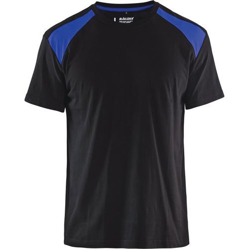 T-shirt Noir/bleu Roi Taille 4xl