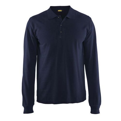 Polo Manches Longues Marine Taille Xl