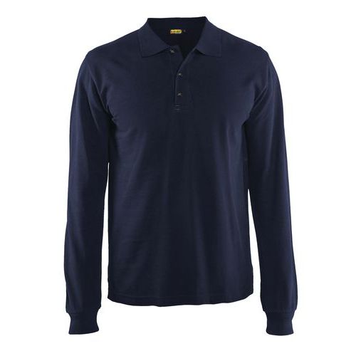 Polo Manches Longues Marine Taille Xs