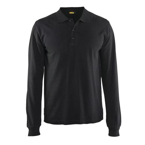 Polo manches longues noir