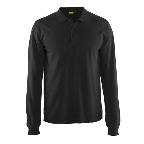 Polo Manches Longues Noir Taille Xs