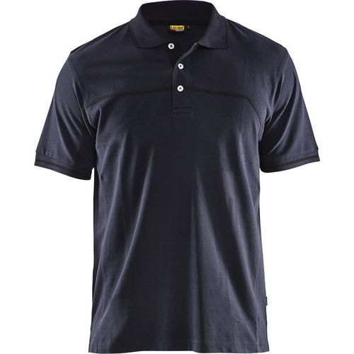 Polo Bicolore Marine Foncé/noir Taille Xs