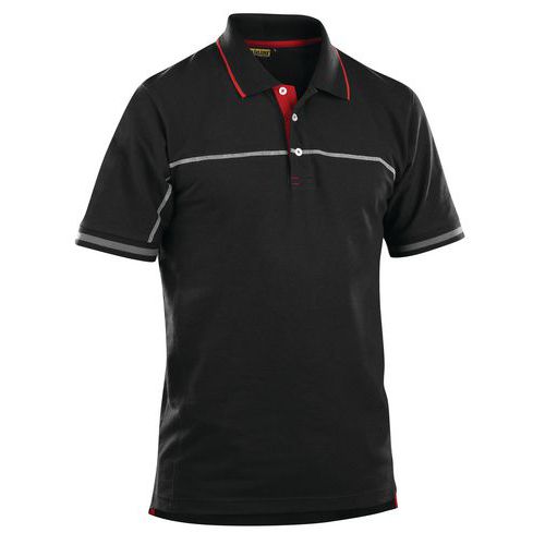 Polo Bicolore Noir/rouge Taille 4xl