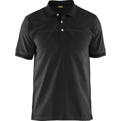 Polo Bicolore Noir/gris Foncé Taille 4xl