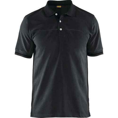 Polo Bicolore Noir/gris Foncé Taille L