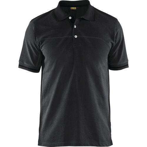 Polo Bicolore Noir/gris Foncé Taille M