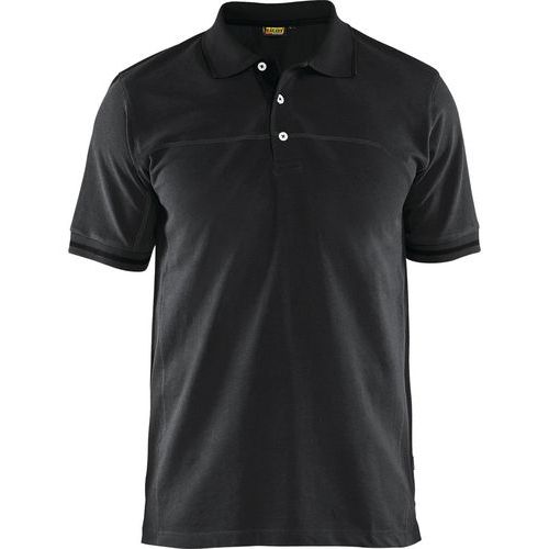 Polo Bicolore Noir/gris Foncé Taille Xs