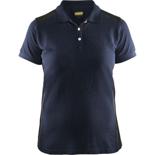 Polo Femme Marine Foncé/noir Taille L