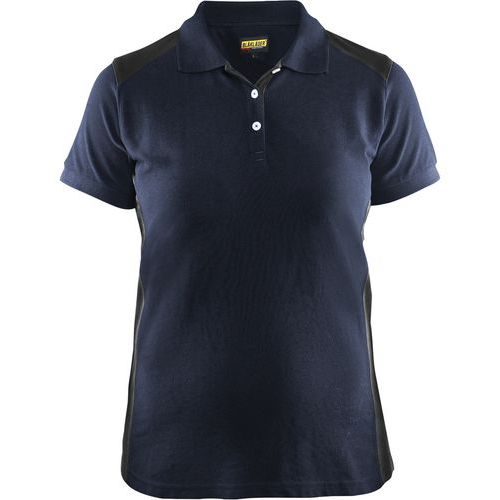 Polo Femme Marine Foncé/noir Taille S
