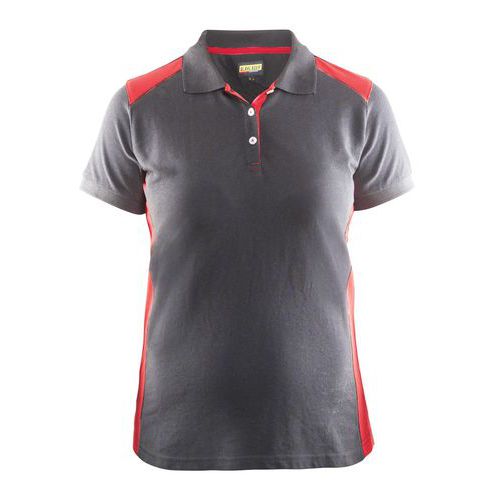 Polo Femme Gris/rouge Taille Xl