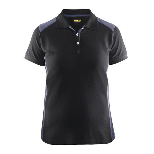 Polo Femme Noir/rouge Taille Xxl
