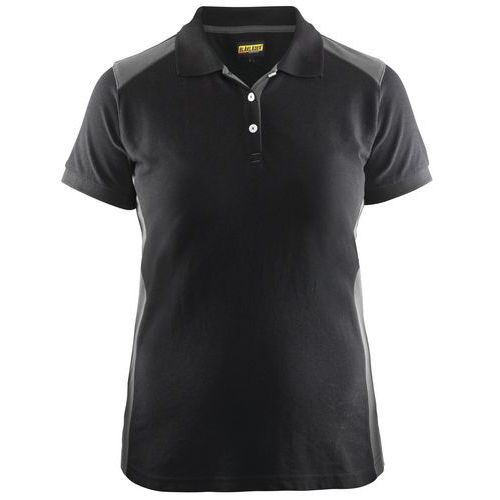Polo Femme Noir/gris Taille Xxxl