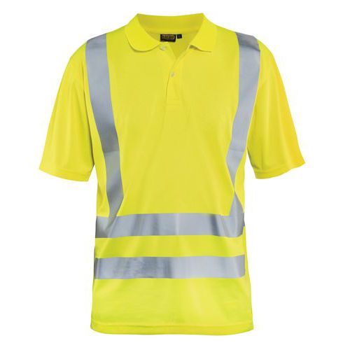 Polo Anti-uv Haute-visibilité Jaune Fluorescent Taille Xxxl