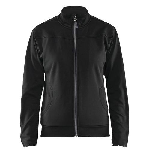 Sweat Zippé Femme Noir/gris Foncé Taille L