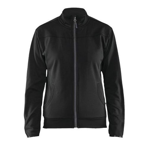 Sweat Zippé Femme Noir/gris Foncé Taille Xs