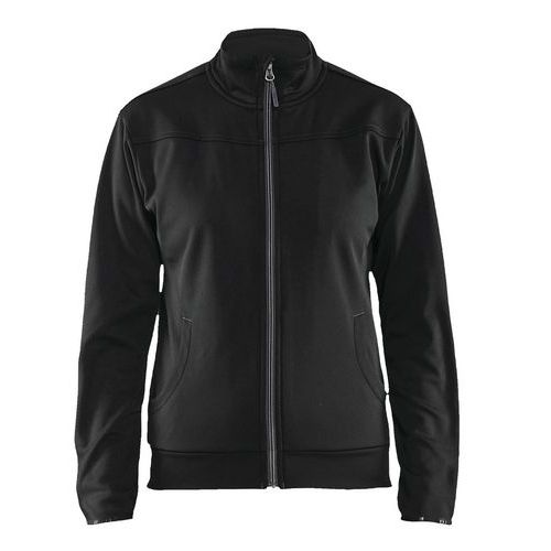 Sweat Zippé Femme Noir/gris Foncé Taille Xxl